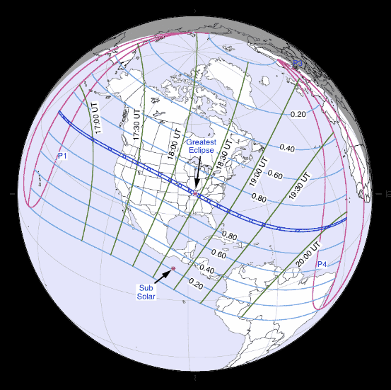 Eclipse solar total del 21 de agosto de 2017 ( NASA)